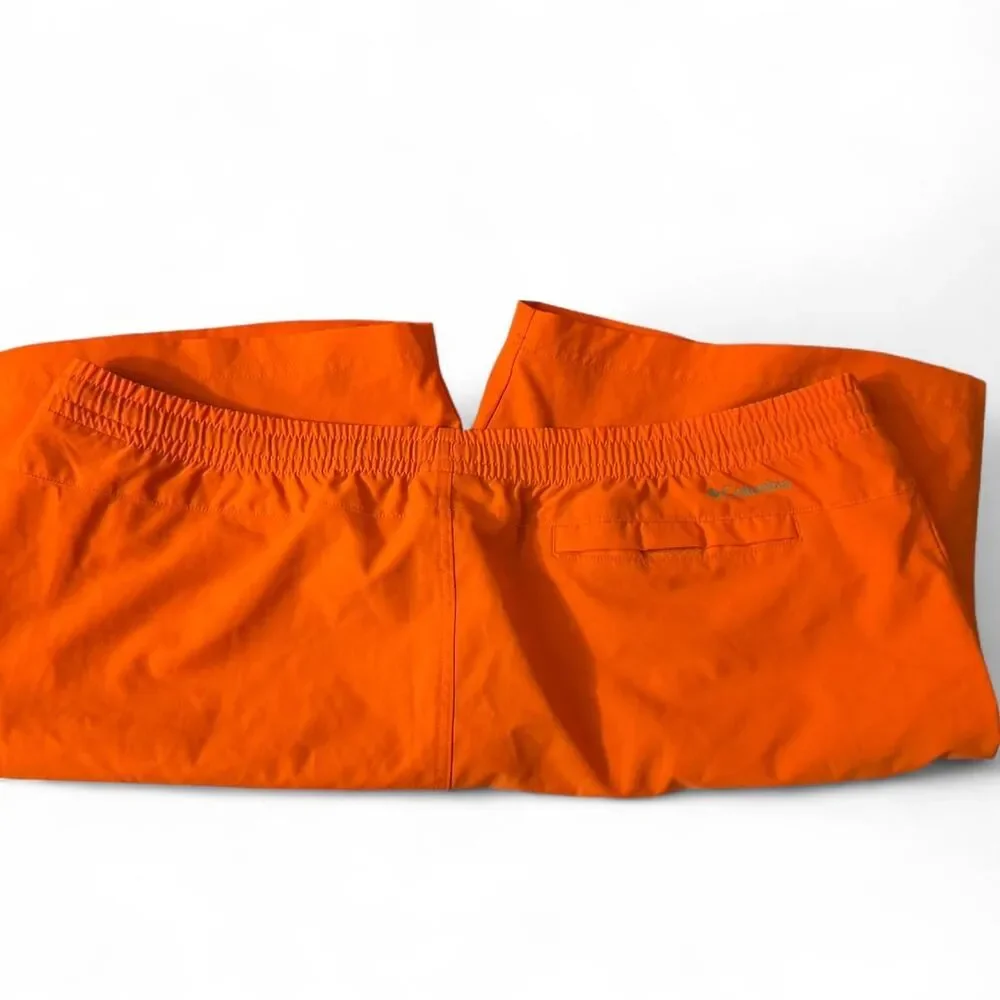 Columbia-sportswear Men's Orange and Red Swim-briefs-shorts